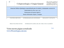 Tablet Screenshot of coloproctologia-mexico.com